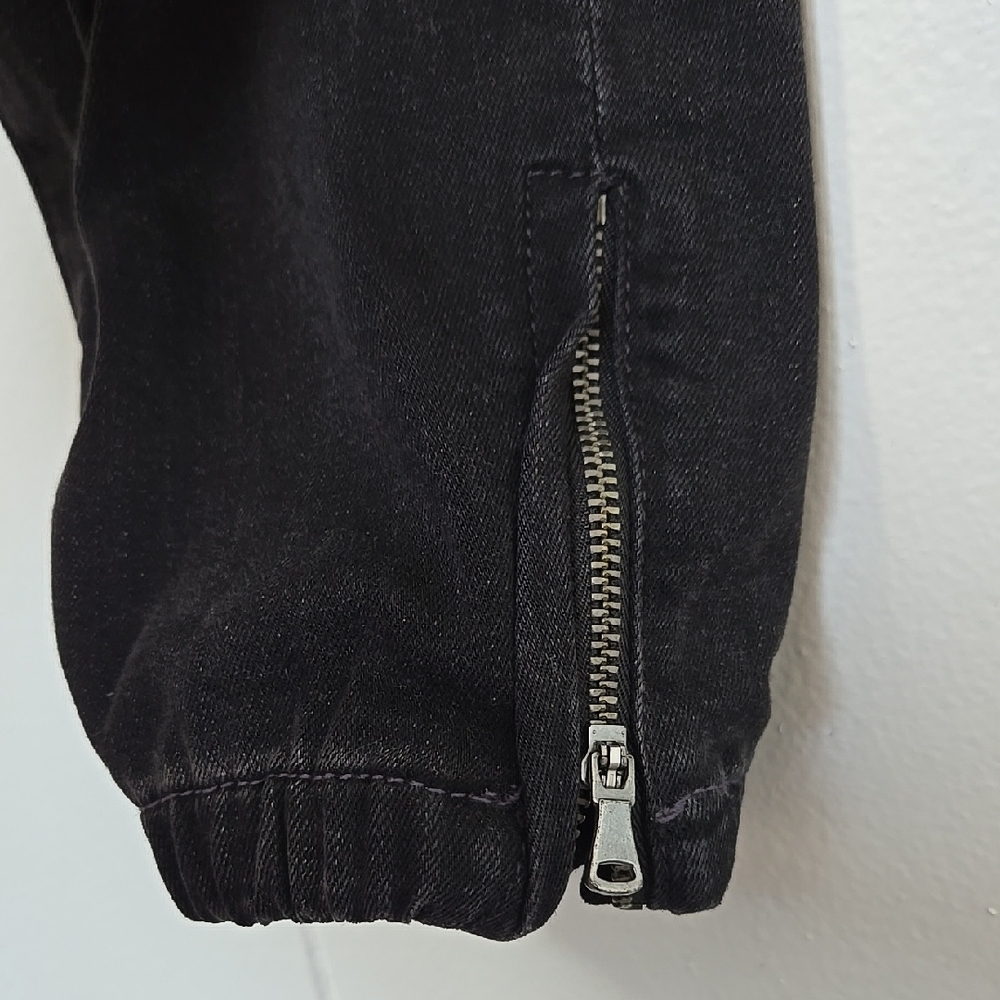Paige Mayslie Black Coated Stretch-denim Trousers Size 28 - Picture 7 of 16